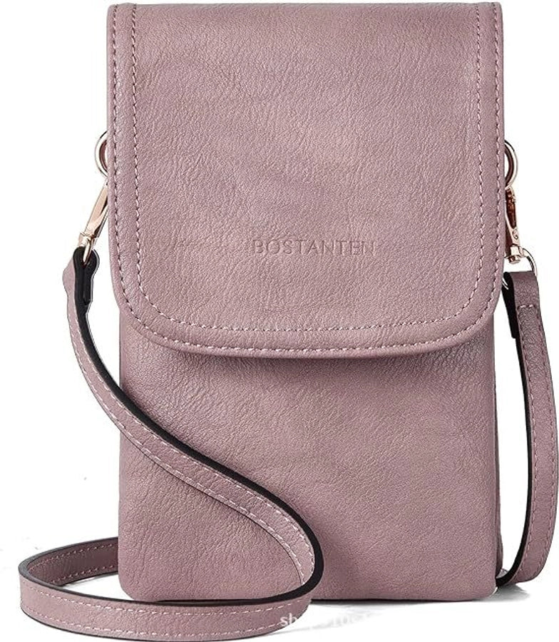 Women's Pu Leather Square Vintage Style Classic Style Square Flip Cover passport holder Crossbody Bag Coin Purse