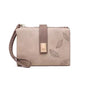 women's leaves pu leather zipper wallets