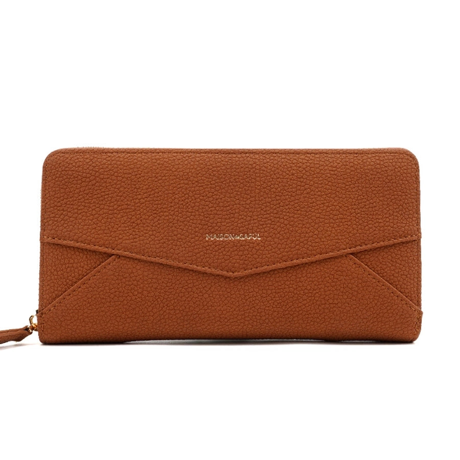 Trendy  Long Women's Wallet Zipper Large Capacity Multi-card Coin Purse High-end Fashion PU Clutch Bag