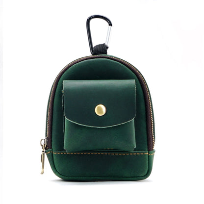 new original outdoor sports coin purse casual portable small saddle bag cowhide buggy bag zipper bag key pouch
