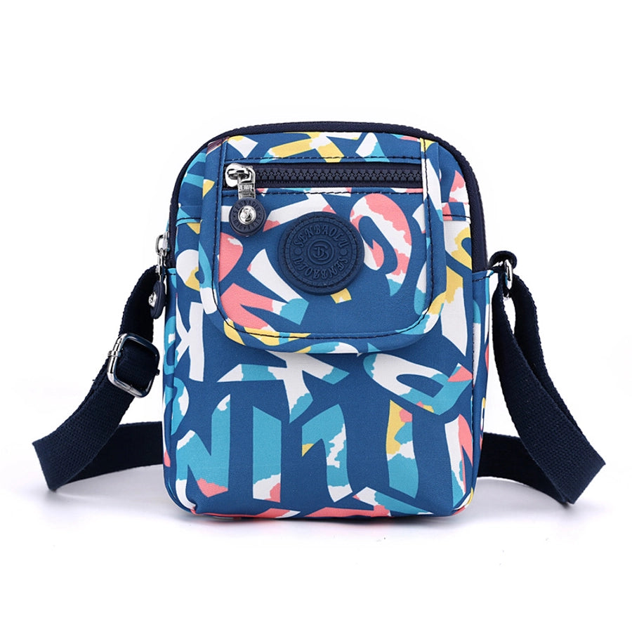Korean Style Nylon Shoulder Bag Women's Mini Mobile Coin Purse Casual Fashionable Mother Bag Lightweight Oxford Small Satchel