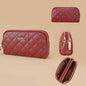 new women's long handbag Baellerry rhombus double zipper mobile phone wallet coin purse