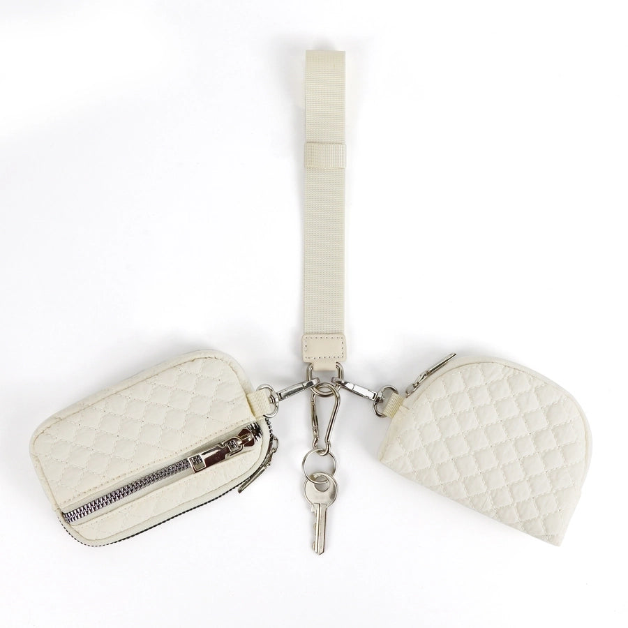 in stock  lulu with multi-functional fashion ladies wristlet portable simple bank card mini coin purse