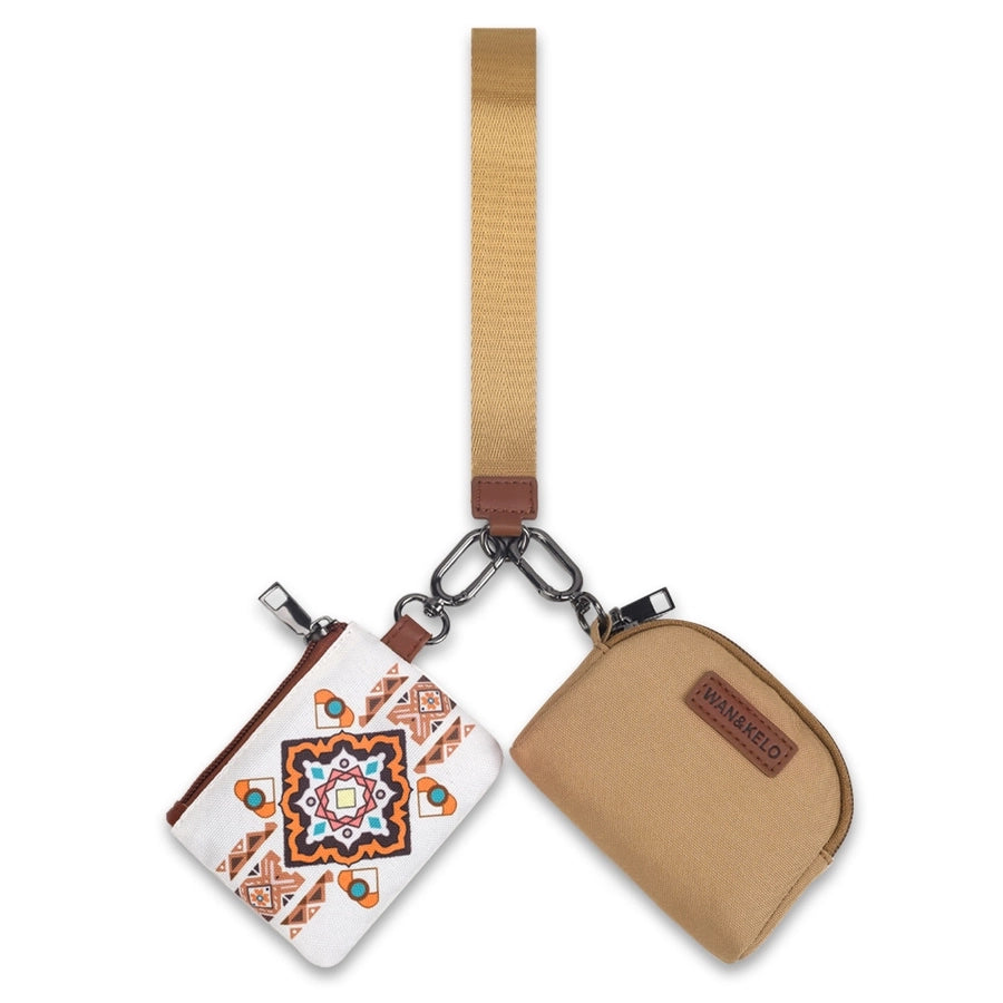New Bohemian Ethnic Style Small Double Bag  Retro Key Bag Wrist Bag Shiling Bag