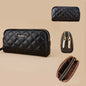 new women's long handbag Baellerry rhombus double zipper mobile phone wallet coin purse