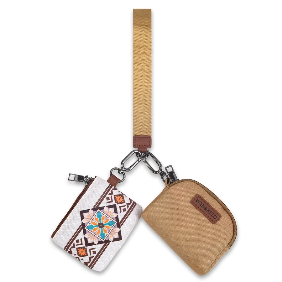 New Bohemian Ethnic Style Small Double Bag  Retro Key Bag Wrist Bag Shiling Bag