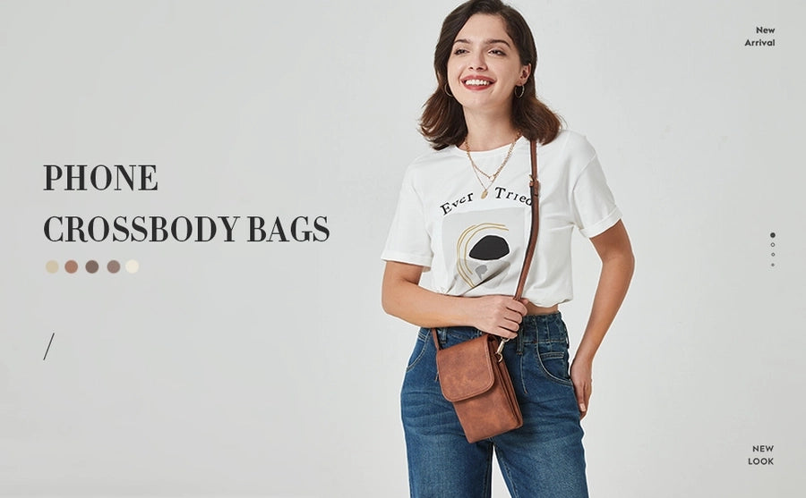 Women's Pu Leather Square Vintage Style Classic Style Square Flip Cover passport holder Crossbody Bag Coin Purse