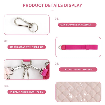 in stock  lulu with multi-functional fashion ladies wristlet portable simple bank card mini coin purse